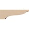 Ekena Millwork 3"W x 18"D x 6"H Thin Garner Rough Cedar Woodgrain TimberThane Corbel, Primed Tan CORUR03X18X06GARRCPR - alternate 3